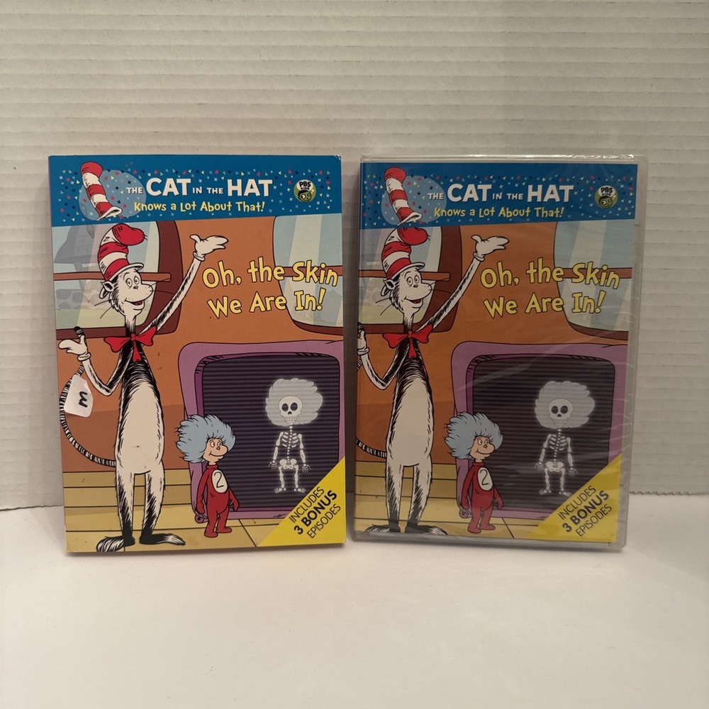 Cat in the Hat Knows a Lot about That Oh the Skin We Are In DVD Slipcover NEW